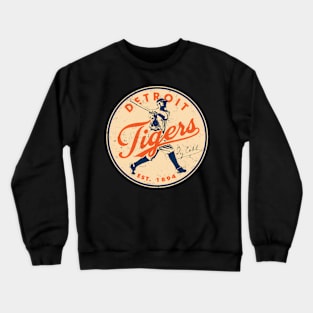 Detroit Tigers 3 By Buck Crewneck Sweatshirt